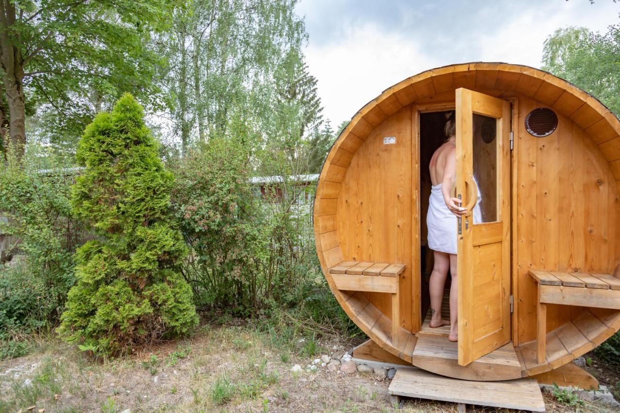Am Grimnitzsee Gemutliches Tiny House Bungalow Mit Sauna Und Kamin Joachimsthal Εξωτερικό φωτογραφία